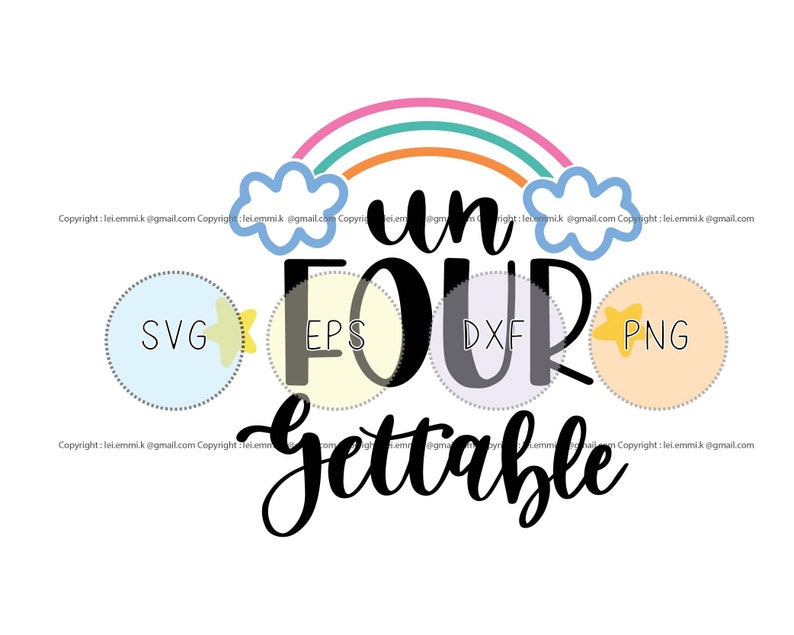 Download Un four gettable svg for cricut and silhouette cameo. free ...