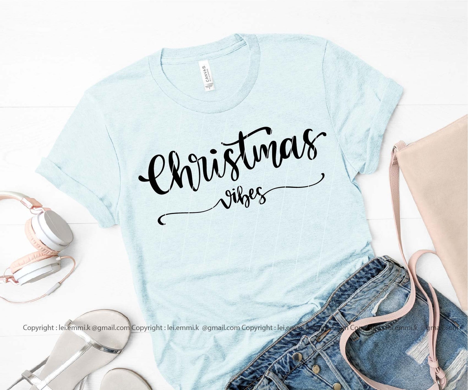 Download Hand lettered christmas vibes svg for cricut and ...