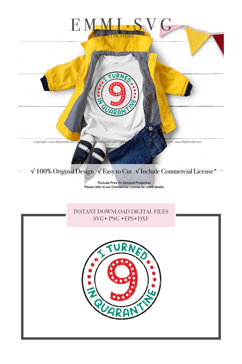 Download 9th birthday quarantine svg kids funny quarantine birthday | Etsy