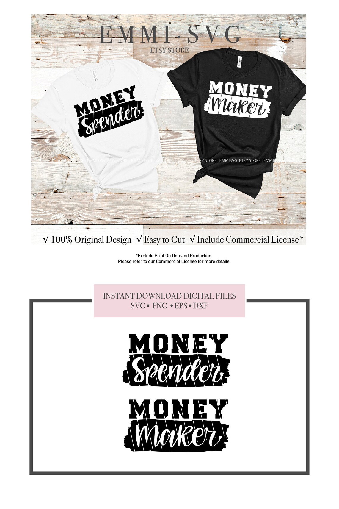 Funny couple svg couple shirt matching shirt money maker | Etsy