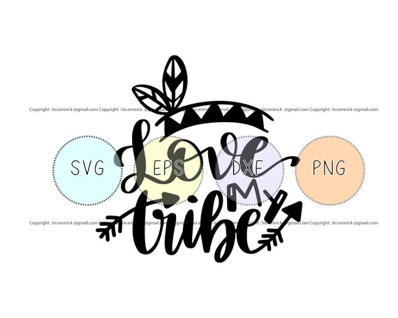 Download Stickers Etc Vinyl Iron On Decal Stencil Prints Love My Tribe Svg For Cricut And Silhouette Cameo Free Commercial For T Shirt Mug Clip Art Art Collectibles Vadel Com