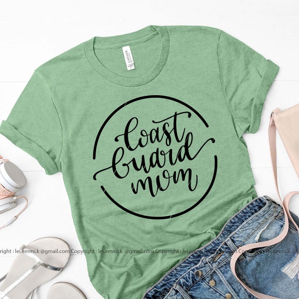 coast guard mom svg for cricut and silhouette cameo. free commercial for shirt tees, decal, stencil, vinyl iron on heat transfer, mugs etc