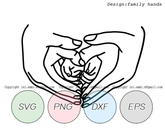 Download Family Love Svg Family Hands Svg Family Hand Svg Clipart Silhouette Line Art Decal Cricut Png Eps Dxf Iron On Silhouette