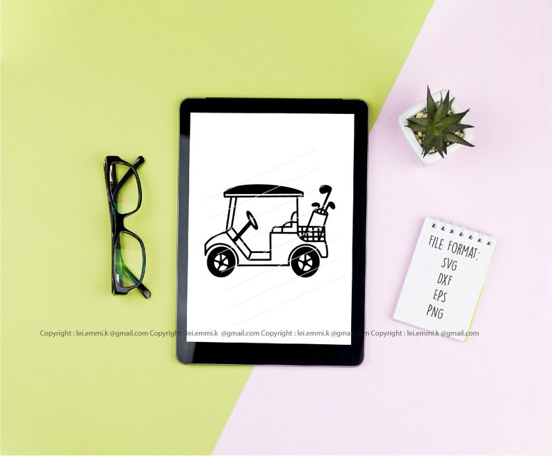 Golf cart svg golf svg golfing svg hand drawn cricut Etsy