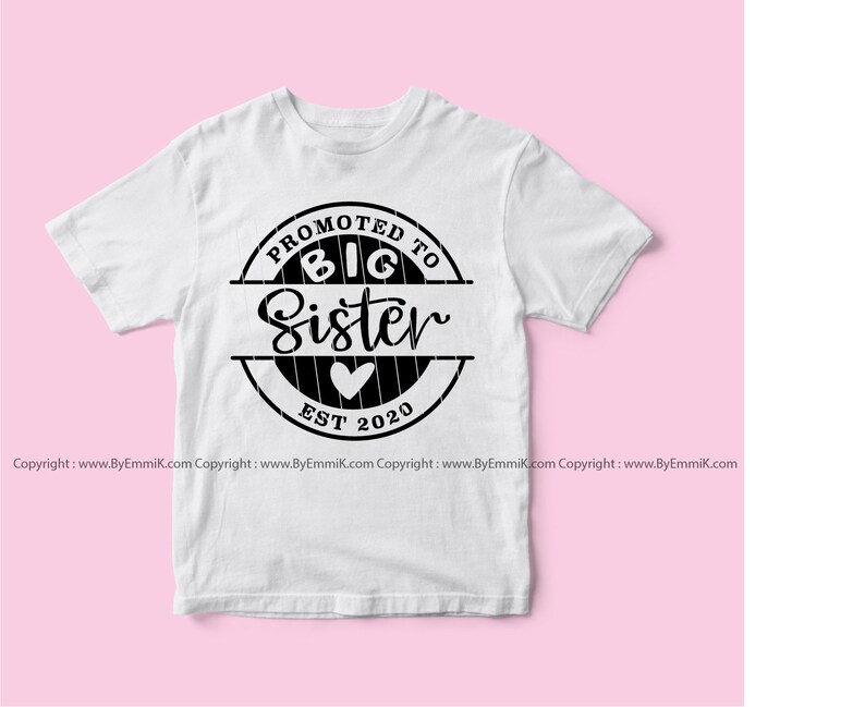 Promoted to big sister svg est 2020 est 2021 big sister | Etsy