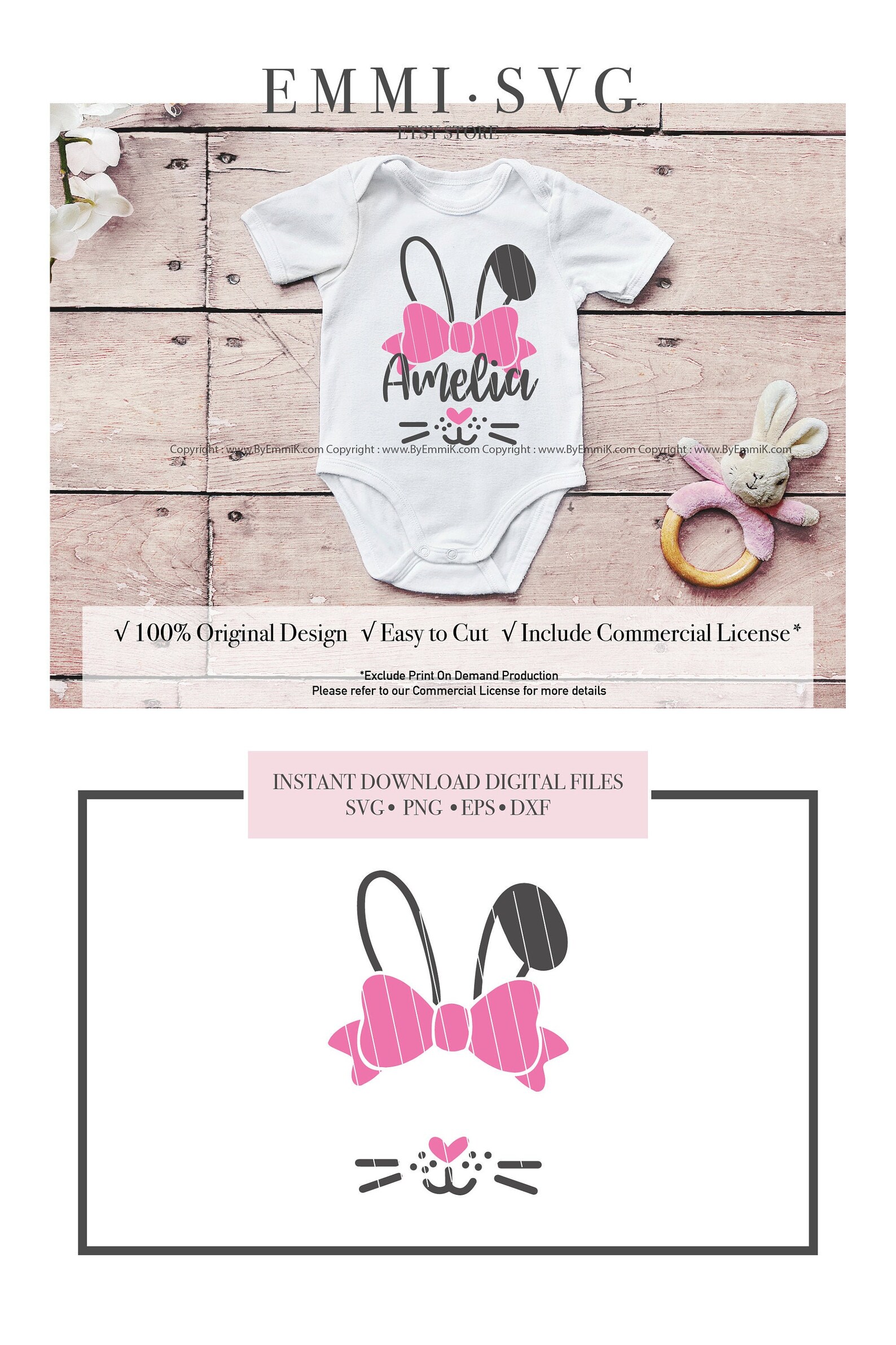 Free Free Bunny Bow Svg 488 SVG PNG EPS DXF File