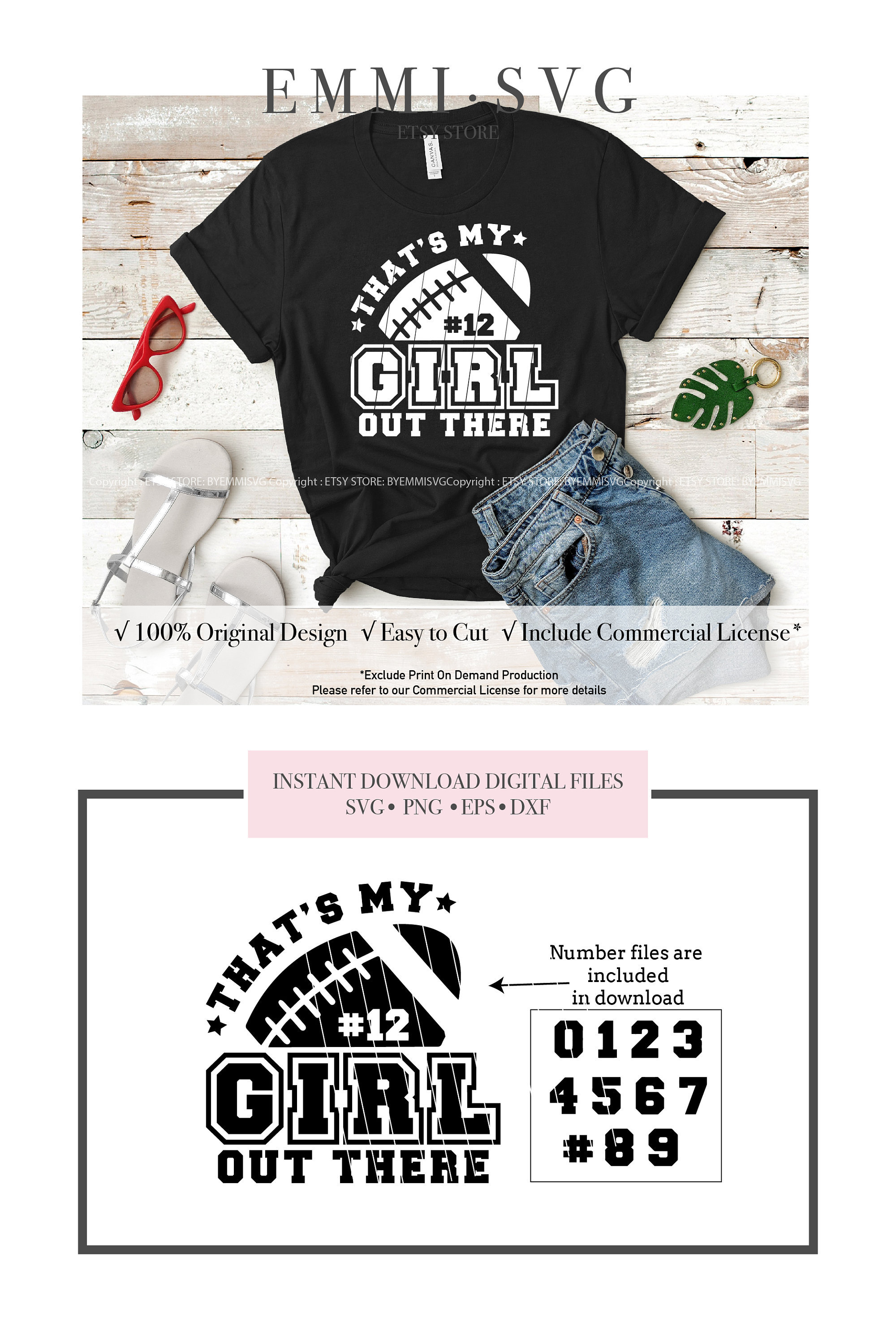 that's my girl out there svg, football daughter svg, football granddaughter svg, football girlfriend svg, football shirt, football family