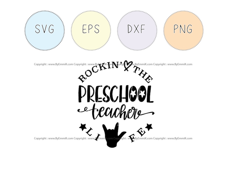 Download Preschool Teacher Svg Pre School Teacher Svg Vinyl Iron On Free Commercial For T Shirt Decal Instant Download Svg Eps Dxf Png Stencil Clip Art Art Collectibles Commentfer Fr