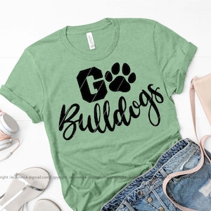 go bulldogs svg for cricut, football bulldog svg, football shirt, cheer football svg, game day svg, love bulldogs, baseball saying
