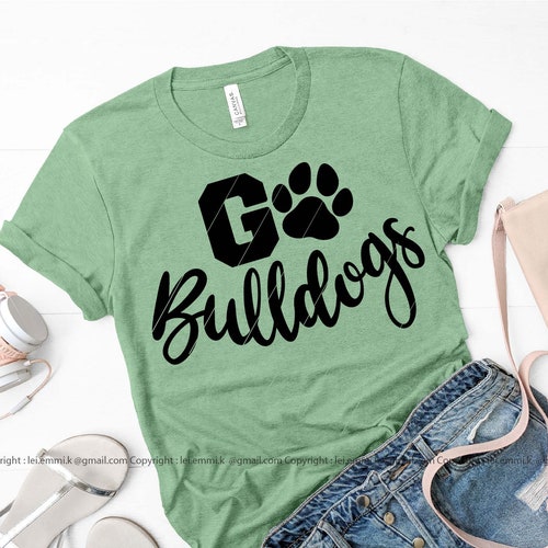 Distressed Love Bulldogs Cheer SVG - Etsy