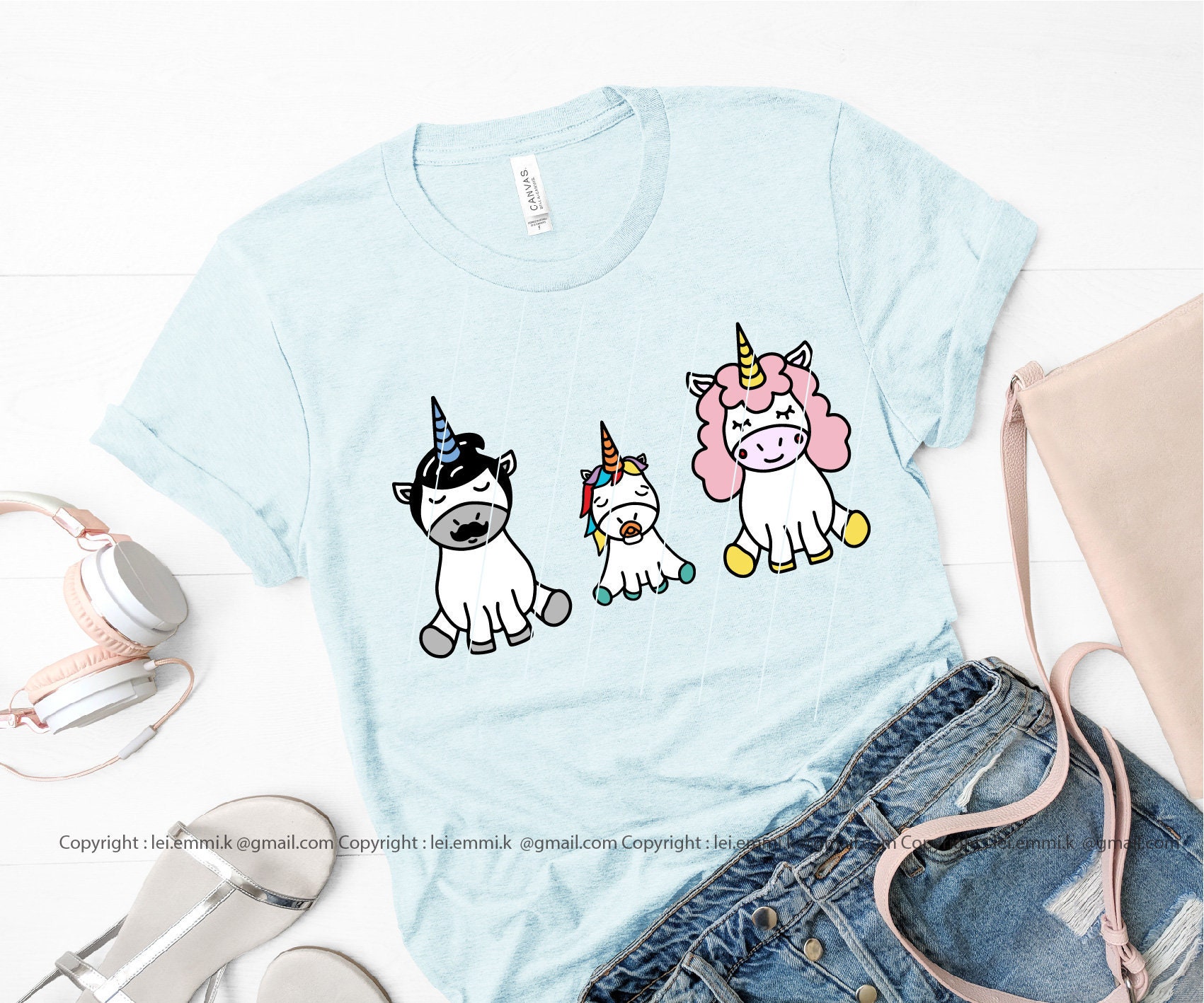Download Cute unicorn family svg cut file for cricut cameo ...