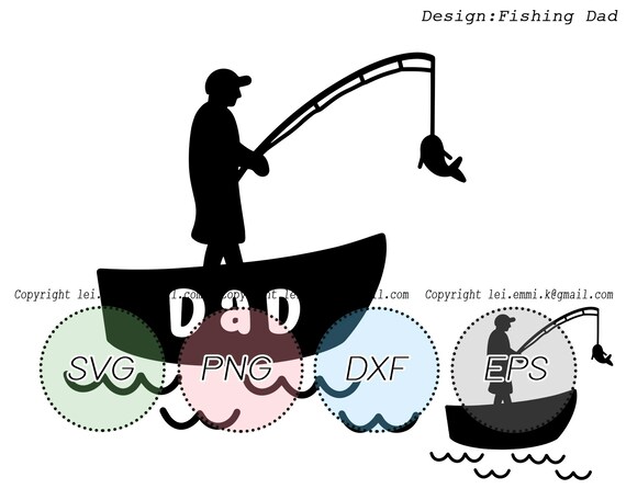 Download Fishing Dad Svg Fishing Silhouette Gone Fishing Svg Man Etsy