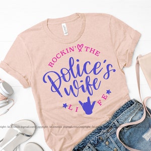 police wife svg, police life svg, cops wife, instant download file, free commercial design for t shirt, vinyl iron on, decal, stencil, mugs