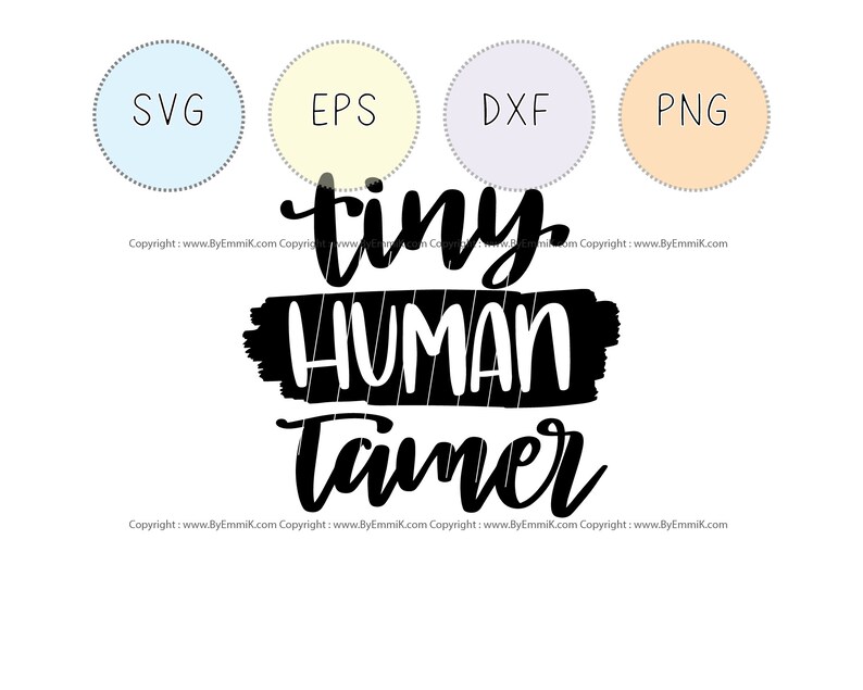 Tiny human tamer teacher life svg instant download | Etsy