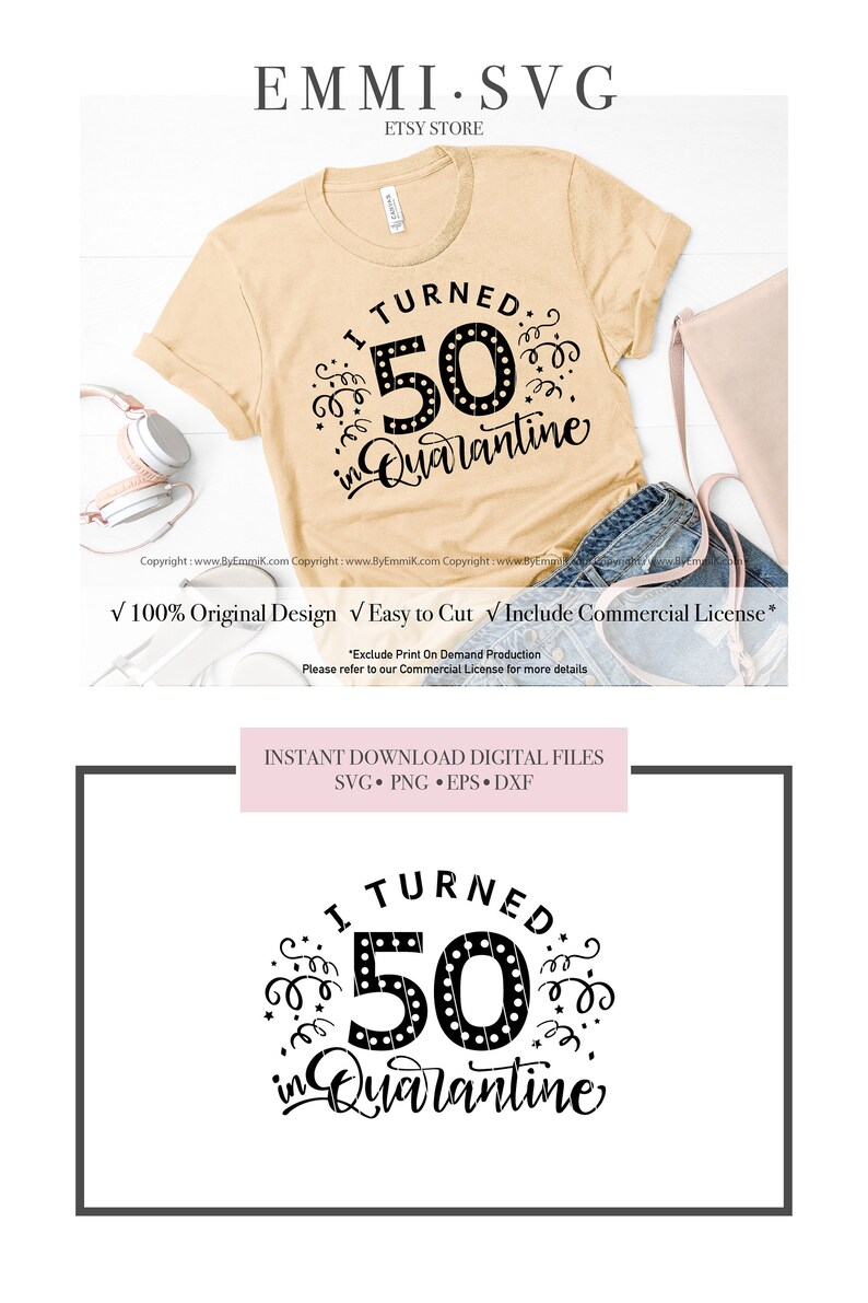 Download 50th birthday quarantine svg fifty birthday svg 2020 | Etsy