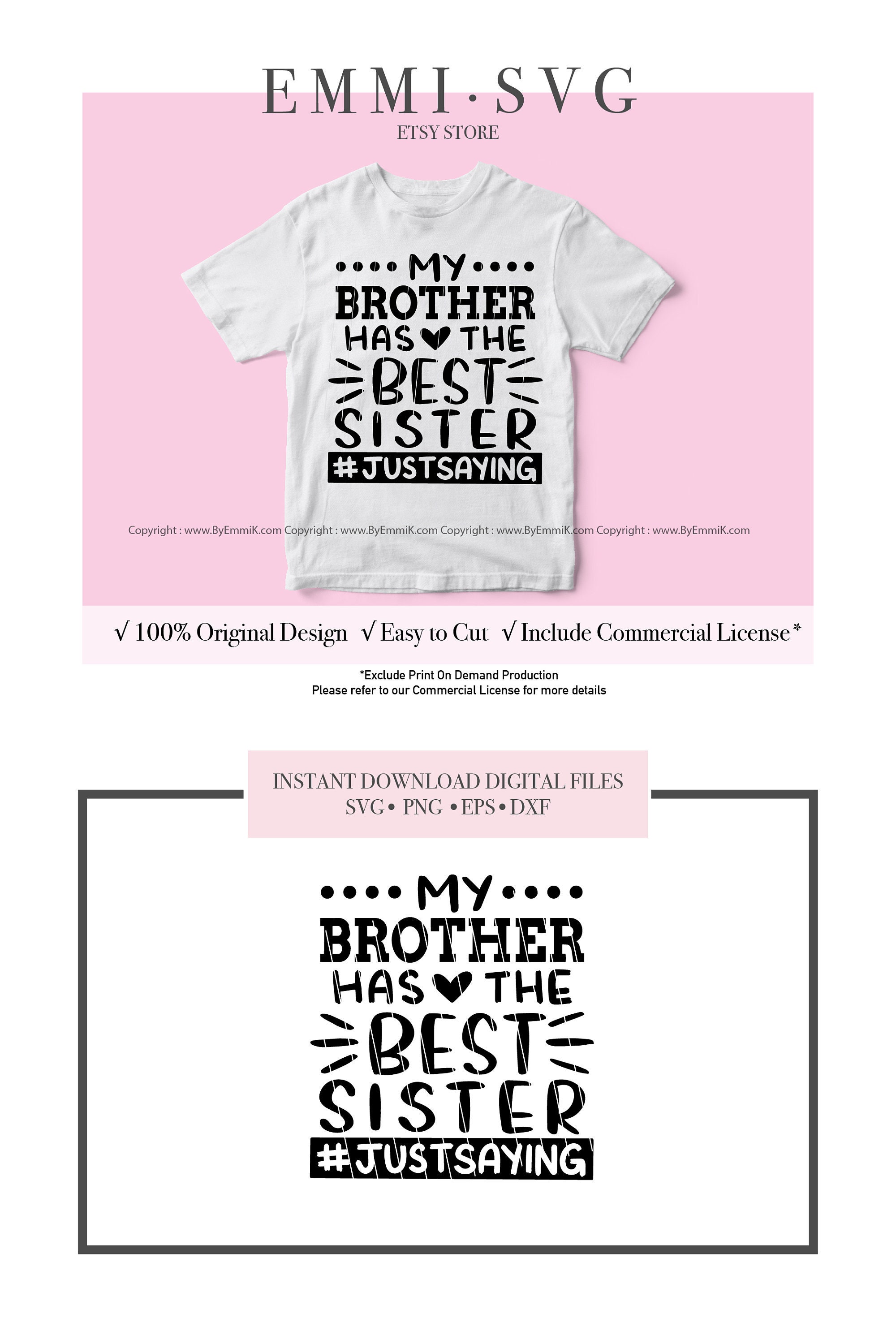 My Brother Has the Best Sister Svg Best Sister Ever Svg Big - Etsy