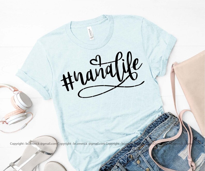 Download Free Commercial Use For Shirt Design Vinyl Iron On Prints Etc Decal Hashtag Nana Life Svg File For Cricut And Silhouette Cameo Stencil Clip Art Art Collectibles