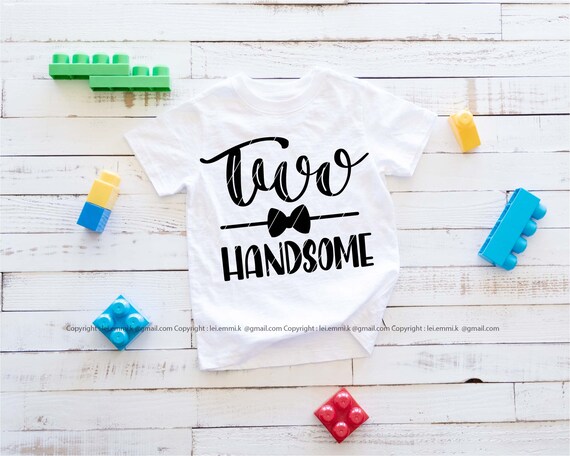 Download 2nd Birthday Boy Svg Two Handsome Svg Instant Download Free Etsy