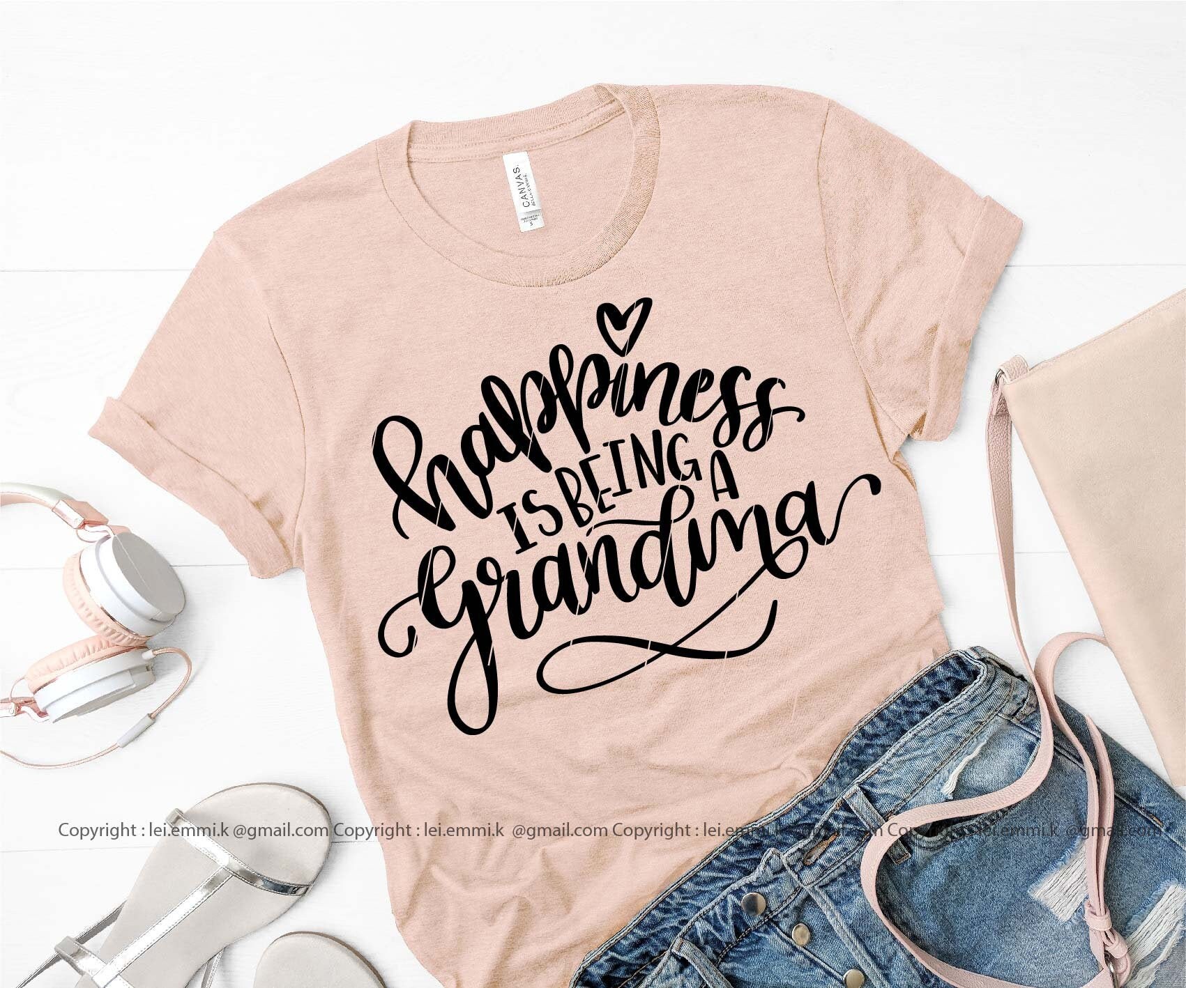 Download Happiness Is Being A Grandma Svg For Cricut And Silhouette Etsy