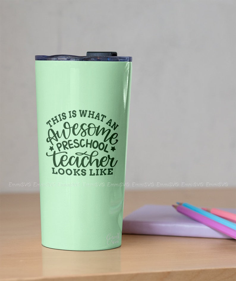 Preschool Teacher Svg Teacher Appreciation Gift Awesome | Etsy