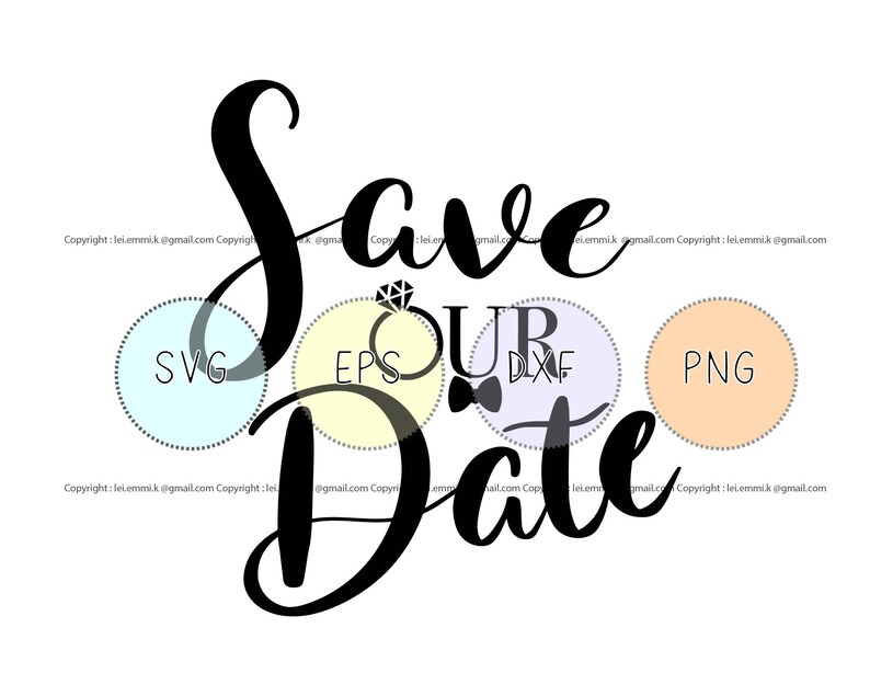 Download Save the date svg files for cricut and silhouette cameo ...