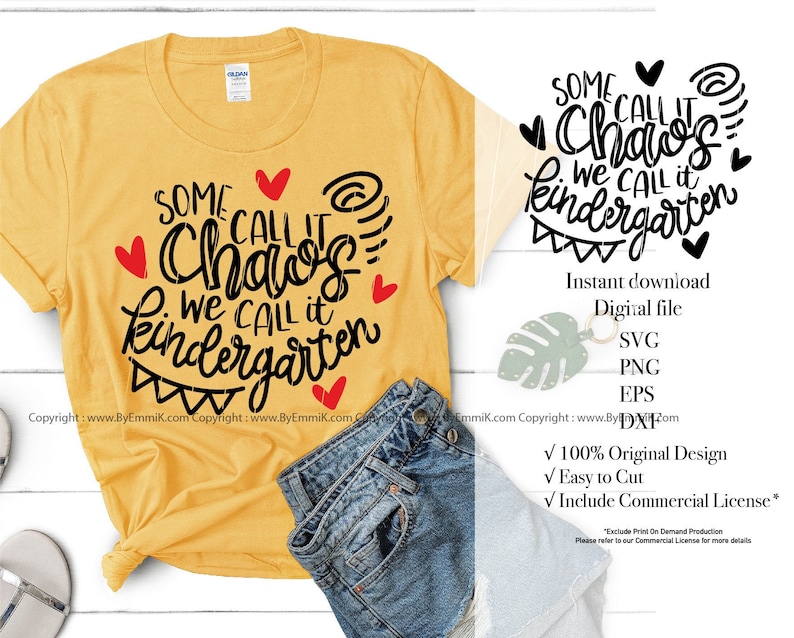 Some call it chaos we call it kindergarten svg for cricut and | Etsy