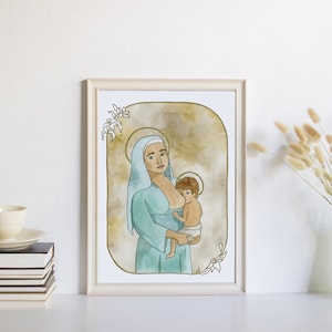 Our Lady of La Leche - Catholic Art - Digital Download