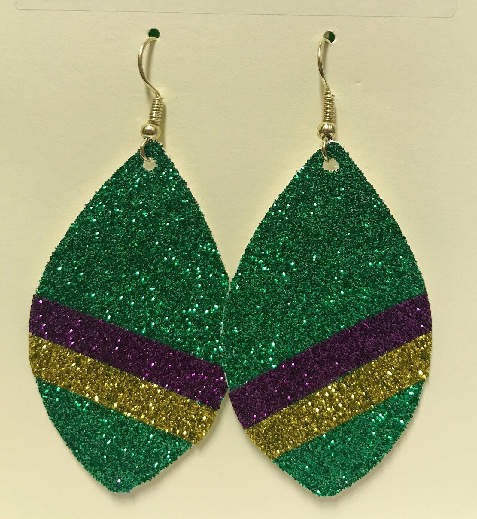 Mardi Gras Faux Leather Earrings Etsy