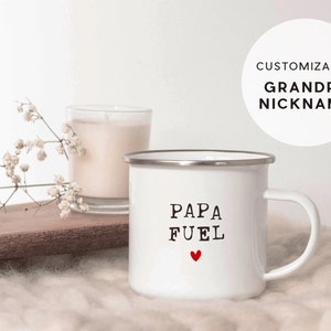 Papa Fuel Mug For Grandpa, Funny Funder's Day Gifts From Grandkids, Birthday Gift From Granddaughter, Papa & Nana Anniversary