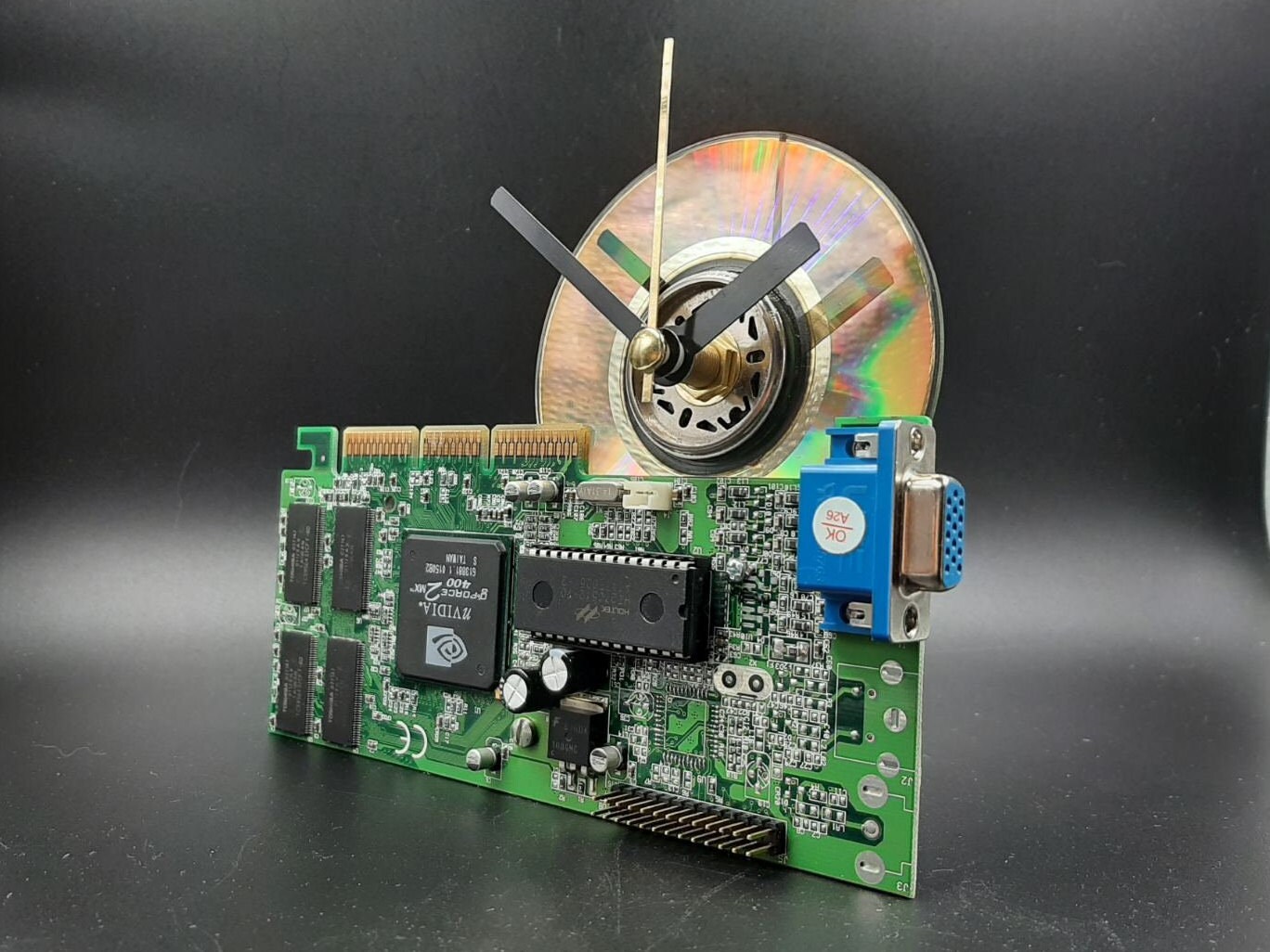 Office Desk Accessory, Computer Clock, Tech Gift, Gift for Geek, Desk ...