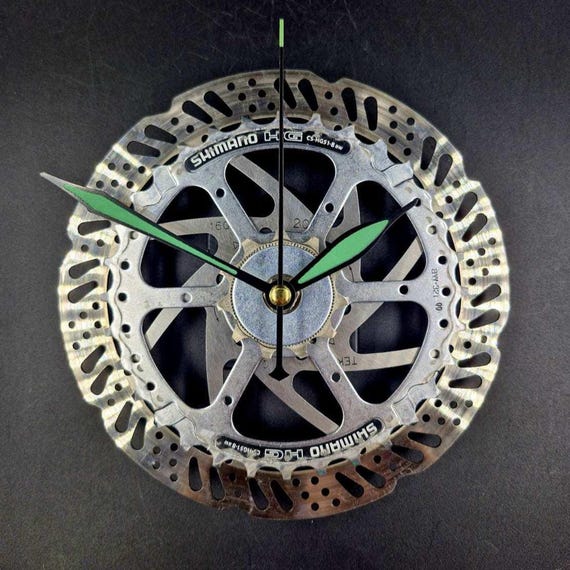 Regalo para ciclista Reloj de pared Piezas de bicicleta recicladas