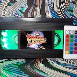 Retro VHS Lamp, 80s, 90s, Birthday gift, Christmas, Halloween, Gift for baby, Movie poster, Horror movie, Office accessory, Blockbuster