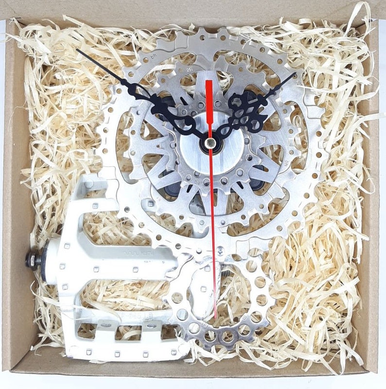 Bike clock for the desk Clock Bike gear clock Cyclist gift Etsy