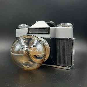 Retro camera lamp, Vintage lamp, Photographer gift, Christmas, Halloween, Office accessory