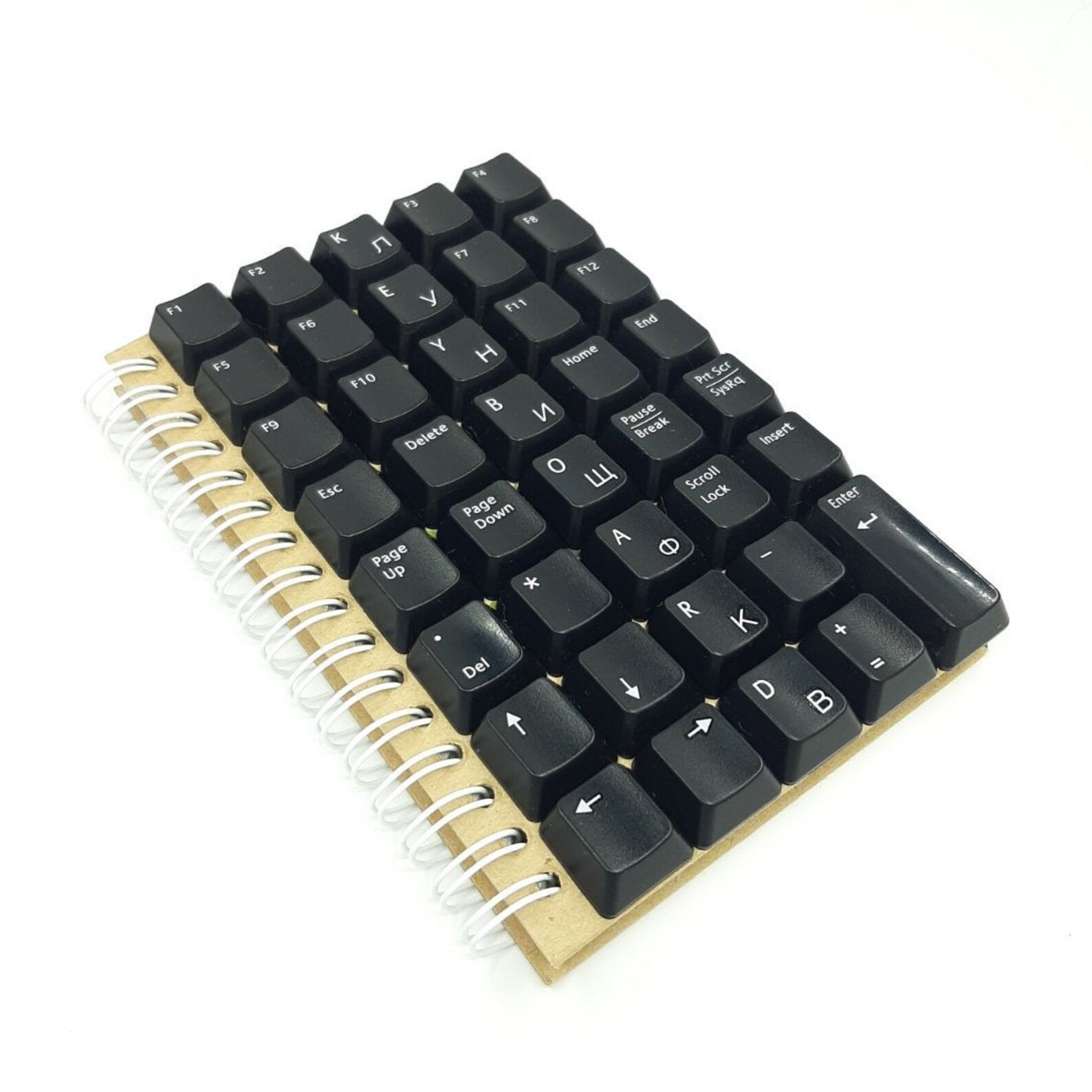 Notepad With Recycled Keyboard Gift Geek Personalization Etsy