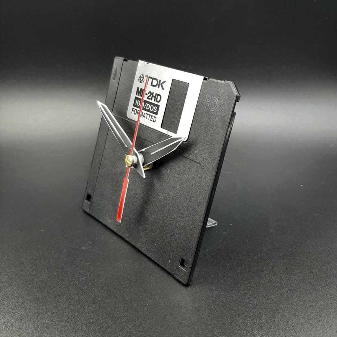 Floppy Disk Clock Hard Drive Office Desk Accessory Handmade Etsy