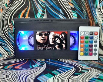 Retro VHS Lamp: 'The Lost Boys' Movie, LED Color Changing Light