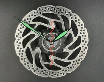 Recycled Bicycle Part Clock: Handmade Steampunk Wall Decor