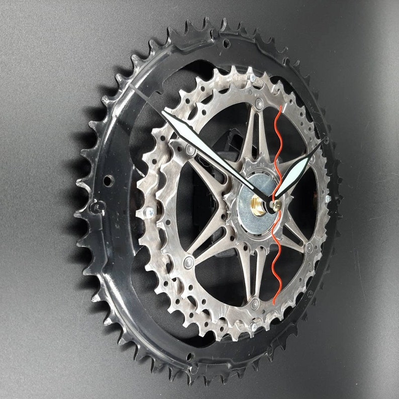 Bicycle Gears Wall Clock Birthday Gift for Cyclist Handmade Etsy