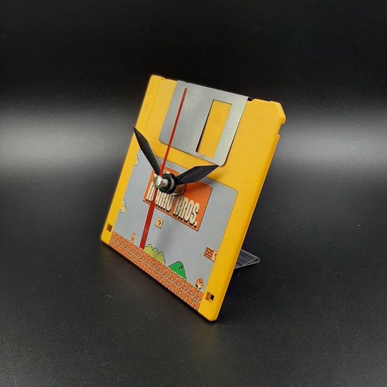 Floppy Disk Clock Hard Drive Office Desk Accessory Handmade Etsy
