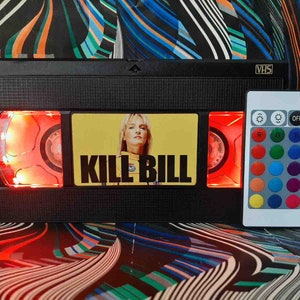 Retro VHS Lamp: Upcycled Movie Decor with Remote
