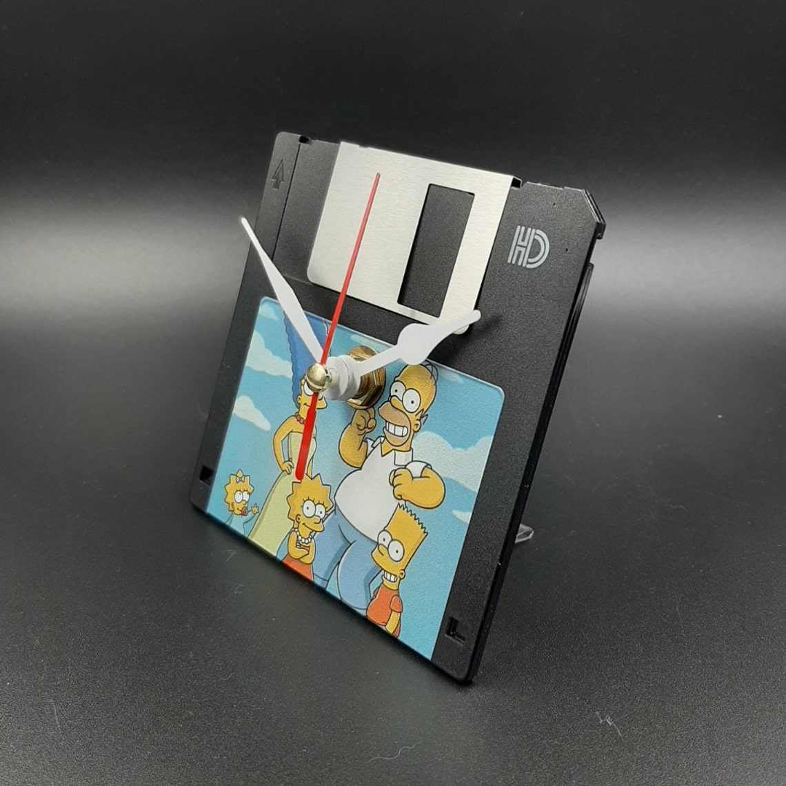 Floppy Disk Clock Hard Drive Office Desk Accessory Handmade Etsy