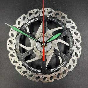 Gift for cyclist, Steampunk wall clock, Handmade clock, Gift for man who have everything, Bike clock, Recycle bike part, Bicycle clock