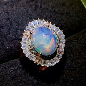 Natural Fire Opal Ring925 Sterling Silverengagement Ring - Etsy