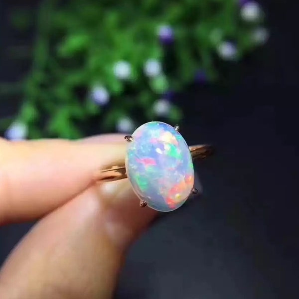 Oval Opal Ring - Etsy