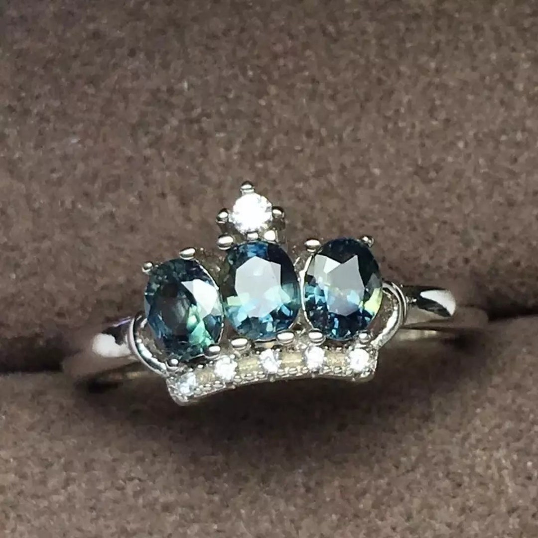 Blue Crown Ring