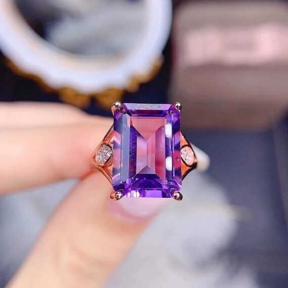 Amethyst clearance ring etsy
