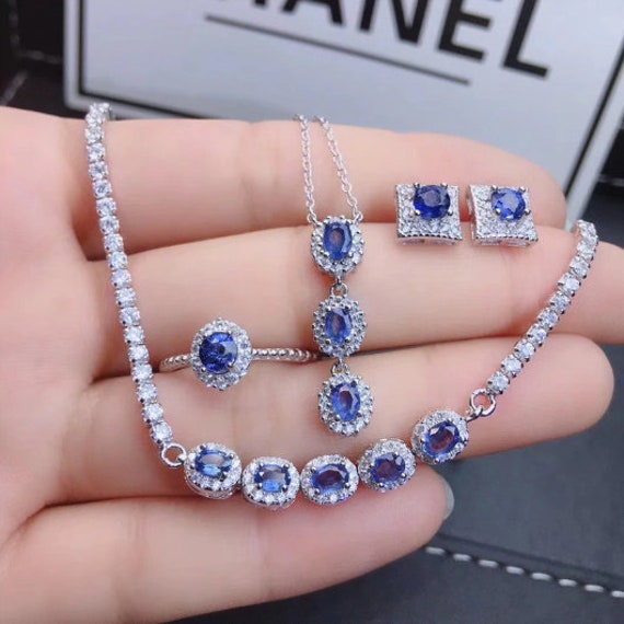 Tanzanite jewelry set deals