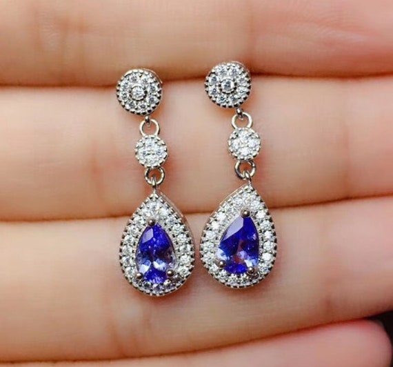 Tanzanite earrings etsy deals