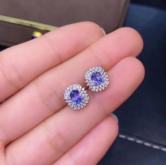 Tanzanite earrings etsy online
